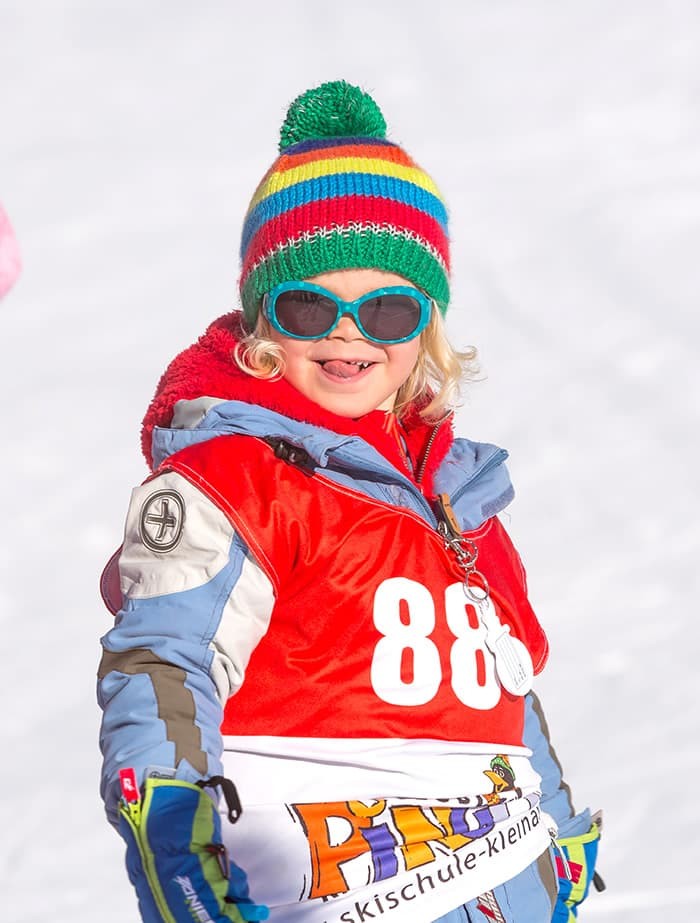 Skifahren lernen in der Kinderskischule